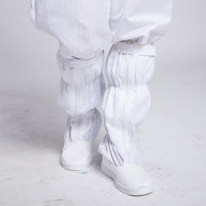 รองเท้าบูตทำงานสำหรับทุกเพศ,รองเท้าเซฟตี้ป้องกันไฟฟ้าสถิตย์สีขาวใช้ซ้ำได้รองเท้าบูทยาว - Product Image 3