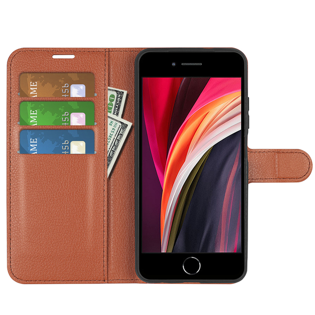 Wallet Phone Case With Card Holder Pu Leather Kickstand Card Slots Case With Magnetic Clasp for Iphone Leather Case