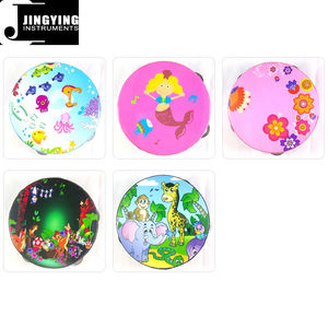 2024 Jingying Music Orff <span class=keywords><strong>Instrument</strong></span> <span class=keywords><strong>de</strong></span> percussion, tambourins <span class=keywords><strong>de</strong></span> dessin animé <span class=keywords><strong>de</strong></span> six pouces pour enfants <span class=keywords><strong>de</strong></span> la maternelle - Product Image 6
