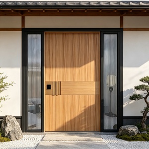 Modern <b>Polymer</b> Push and Pull Doors with Finished Surface, Luxury Exterior Entry Door for Villa Residential Home - Product Image 6