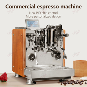 Máquina de Café Espresso Comercial para Uso en Hoteles, Semiautomática, Control PID, Caldera Doble Francesa, Cabezal de Preparación E61, Bomba Rotativa - Product Image 5