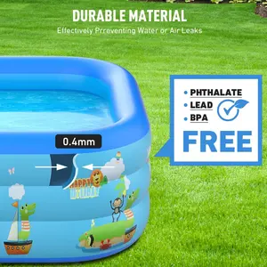 Neuankömmling Tragbarer umwelt freundlicher PVC Luxuriöser aufblasbarer Pool im Freien für Familien spiele