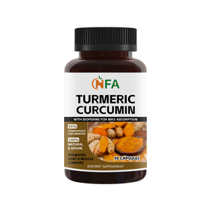 OEM ODM Turmeric Curcumin Capsules with Bioperine For Max Absorption Promotes Healthy Immune System and Support Healthy Joints - Product Image 1