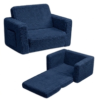 Canapé sensoriel vibrant pour tout-petits, fauteuil convertible pour enfants, chaise-lit en peluche Sherpa, chaise longue douce et moderne pour la chambre d'enfant, sûr, non toxique, lavable
