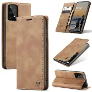 CaseMe Original Product for Samsung S23 Wallet Leather Case With Magnet Close Flip Cover for Samsung M13 A13 A23 A43 Cards Case