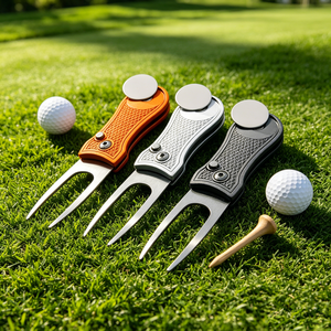 Outil de réparation de divots de golf double face personnalisé, esthétique neutre, portable - Product Image 4