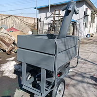 Chariot d'alimentation pour élevage de volailles, cage à poulets, chariot d'alimentation pour animaux, machine d'alimentation pour poulets, chariot d'alimentation pour veaux