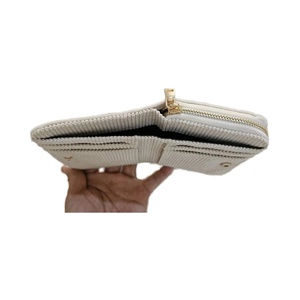 Boshiho New Style Two-tone Corduroy <b>Wallet</b> Handmade Corduroy Purse Two-tone Material <b>Wallet</b> Card <b>Holders</b> - Product Image 2