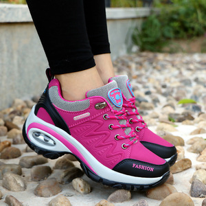 Chaussures de sport décontractées à semelle épaisse populaires en gros, chaussures de marche respirantes pour femmes, chaussures de sport durables à coussinets, chaussures de <span class=keywords><strong>tennis</strong></span> à plateforme - Product Image 3