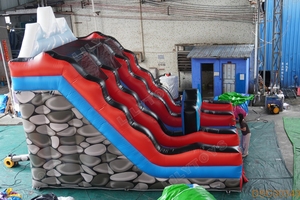 Toboggan gonflable commercial à double voie, modèle <span class=keywords><strong>Mont</strong></span> <span class=keywords><strong>Blanc</strong></span>, pour enfants et adultes, idéal pour la location dans les parcs d'attractions extérieurs - Product Image 6