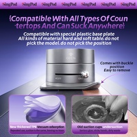 Support de téléphone magnétique rotatif, pliable et extensible, pour voiture et bureau, 360° °   Support pour iPhone Samsung GPS Voyage Cuisine Maison
