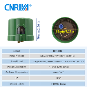 Cnriya ngoài trời ngày và đêm điều khiển ánh sáng cảm biến quang điện cảm ứng thiết bị chuyển mạch cho an toàn ngày đêm hệ thống chiếu sáng - Product Image 3