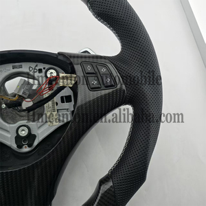 Quality Wholesale Carbon Fibre Perforated Leather <b>M</b> Sport Steering Wheel <b>for</b> BMW E90 E91 E92 E93 3 Series Car Steering Wheel - Product Image 4