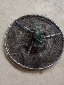 Prix usine 20*45cm plié <span class=keywords><strong>mer</strong></span> utiliser crabe <span class=keywords><strong>poisson</strong></span> crevettes homard attraper des pièges à cage avec cadre galvanisé - Product Image 4