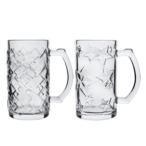 Stile europeo in rilievo spessa <span class=keywords><strong>Heisenberg</strong></span> eco-friendly di grande capacità di birra manico in vetro per bevande fredde del mercato notturno - Product Image 5