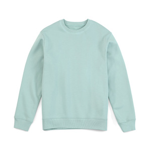 Sudadera de cuello redondo pesado 100% algodón jersey de gran tamaño relajado largo suelto Casual - Product Image 5