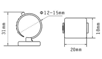 F-010 YIAN Mini Étiquettes RFID UHF en ABS à courte portée (0-10cm) pour bagues de patte de pigeon et de poulet, ISO 18000-2~125kHz, balises NFC pour oiseaux