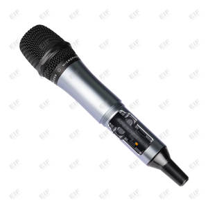 Sistema de Micrófono Inalámbrico XLR de Doble Canal EIF HD-2000 Profesional, Portátil, de Plástico, con Cancelación de Ruido por Infrarrojos - Product Image 3