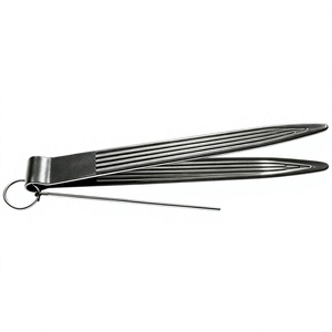 Metal Incense <b>Holder</b> Friction Fire Starter Tong Clip with Steel <b>Rod</b> Keychain for Outdoor Camping - Product Image 1