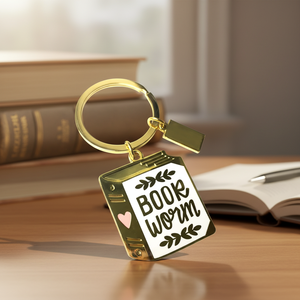 Llavero de Metal Personalizado de Moda, Fabricante de Llaveros con Logotipo Personalizado, Llaveros de Esmalte Duro y Suave, Llavero con Diseño de Libro <span class=keywords><strong>para</strong></span> Bolsos - Product Image 1