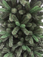 Sapin de Noël artificiel en PVC vert, pointes rondes multicolores, pliable à charnières, pour la décoration de la maison et des fêtes