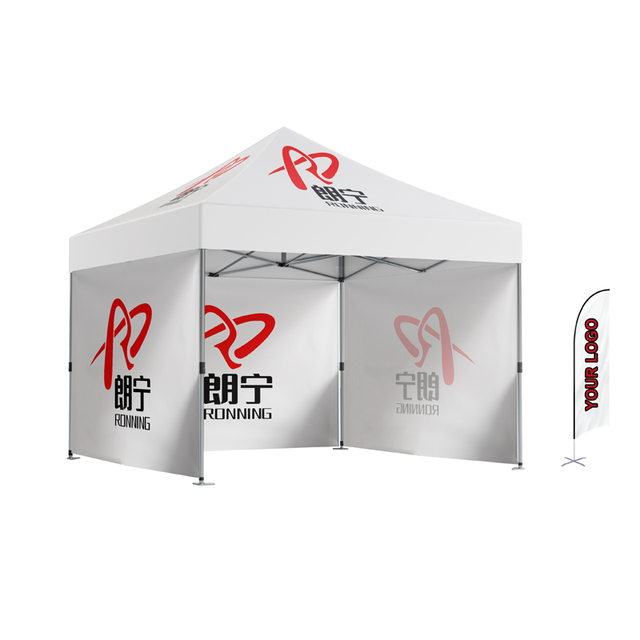 Heavy Duty Commercial Waterproof All Seasons 10x15 Canopy Tent Cover Branded Printing for Trade Show Booths Marketing Events