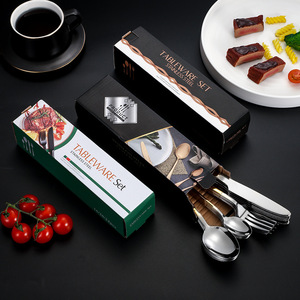 Stainless Steel Cutlery <b>Set</b> 24 Pieces Dishwasher Safe Gift Box For <b>Dinner</b> Party - Product Image 1