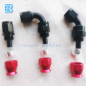 Красный черный Dash <span class=keywords><strong>8</strong></span> JIC 8an -<span class=keywords><strong>8</strong></span> An8 Ptfe из нержавеющей стали Плетеный Топливный шланг с прямым фитингом 45 90 180 градусов - Product Image 3