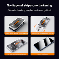 Pelindung Layar Full Screen dan Frame Coverage Anti Debu Tempered Glass untuk iPhone 17 Pro Max
