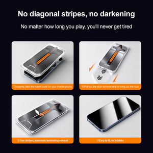 Protection d'écran intégrale et anti-poussière en verre trempé pour <span class=keywords><strong>iPhone</strong></span> 17 Pro Max - Product Image 4