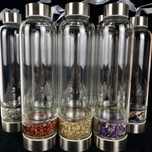 卸売クリスタルチップスウォーターボトルヒーリングクリスタルストーンエナジードリンクボトルカップDIYお土産ギフト用 - Product Image 2