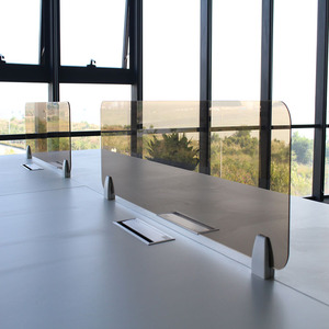 Postes de travail modulaires modernes et ouverts <span class=keywords><strong>pour</strong></span> 4 personnes, cloisons de bureau <span class=keywords><strong>en</strong></span> mélamine de niveau E0, pieds réglables, hôpital, atelier - Product Image 6