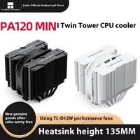 Pour Thermalright PA120 Mini double tour CPU ventilateur 6 caloducs 12V refroidi par Air ITX tour radiateur roulement à billes boîtier d'ordinateur de bureau