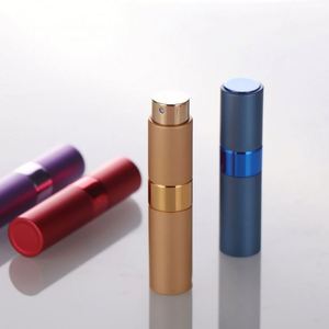 Custom Refillable 8Ml 10Ml Aluminum Twist Open <b>Perfume</b> Atomizer Spray <b>Bottle</b> Pocket Portable Travel Personal Care - Product Image 2