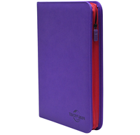 Album de collection de cartes à collectionner multicolore personnalisé à 9 poches, manches clairement transparentes, fermeture à glissière 360, couverture en PU
