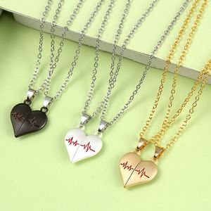 Wholesale Pair of Heart-shaped <b>Couple</b> Gifts Fashion Pendant Suitable for Men and Women to Wear Valentine's Day Gift - Product Image 6