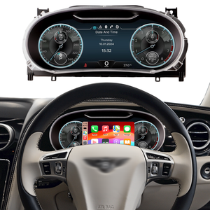 Afficheur numérique du tableau de bord Continental GT/Flying Spur, compteur de vitesse, Apple CarPlay, Android Auto pour Bentley - Product Image 1