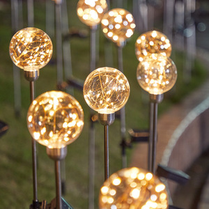 Luces Solares de Jardín LED con Forma de Globo, Resistentes al Agua, Decoración Portátil para Exteriores, Patio, Césped y Paisaje - Product Image 3