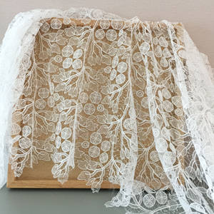 Vente chaude <span class=keywords><strong>130</strong></span> <span class=keywords><strong>cm</strong></span> de large fantaisie <span class=keywords><strong>blanc</strong></span> broderie dentelle tissu Vintage pour suisse maille broderie dentelle pour fête robes de mariée - Product Image 5
