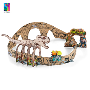 SY đồ chơi unisex DIY vẽ tông giấy đường sắt Khủng long đồ chơi thiết lập theo dõi Đồ chơi Hot Bán món quà tốt nhất giấy theo dõi xe cho trẻ em - Product Image 3