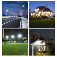 Réverbères extérieurs en aluminium bifaciaux résistants de KCD 16000 Lumen 100w 200w 300w 400w tout en un réverbère solaire de LED