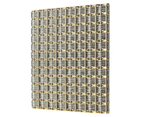 Decorative Crimped Woven Wire Mesh Metal Architecture Meshes Metal Fabric for Building Decoration