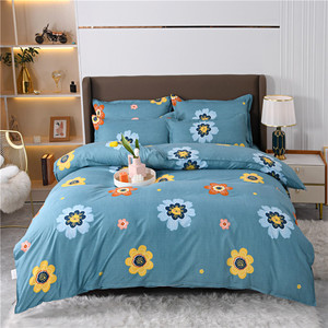 Thick Brushed Fabric Single <b>Bed</b> Skirt 3 Pcs Set Double Side Design Mattress Protector <b>Bed</b> <b>Cover</b> Modern Simple Home Bedding - Product Image 1