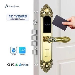 Système de Serrure Intelligente de Luxe Aurelysse pour la Gestion d'Hôtels et d'Appartements, Contrôle par Carte RFID et Application, Haute Sécurité, Acier Inoxydable, Cloud - Product Image 1