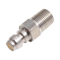 Nouveau connecteur de bouchon rapide de 8MM clapet anti-retour à sens unique en acier inoxydable adaptateur de mamelon de remplissage M8 * 1 M10 * 1 1/8npt 1/8bpsp