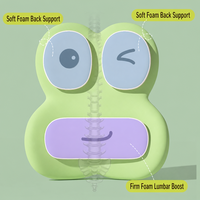 Coussin de soutien lombaire en mousse à mémoire de forme pour siège de voiture, chaise de bureau, coussin de taille respirant avec attaches