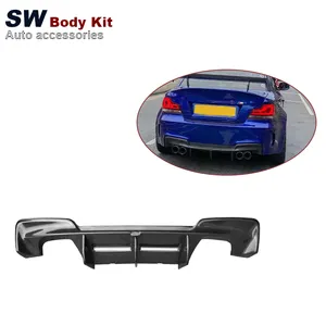 Diffusore posteriore stile RZ in fibra di carbonio per <span class=keywords><strong>BMW</strong></span> serie <span class=keywords><strong>1</strong></span> 1M E82 E88 <span class=keywords><strong>Coupe</strong></span> 2010-2013 Kit diffusore paraurti posteriore Retrofit - Product Image 1