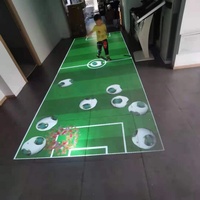 Système de projection interactive 3D sur sol tout-en-un, projecteur interactif mural et au sol 5500 lumens, 80 jeux avec application mobile