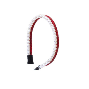 Serre-tête double couche en perles et strass pour femme, élégant et tendance, accessoire pour le quotidien et les sorties - Product Image 5