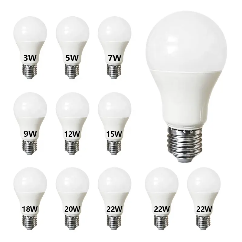 OEM Preço de fábrica B22 E27 base recarregável lâmpada Warm White Daylight Led Lights Bulb Lâmpadas luminosas altas luzes led